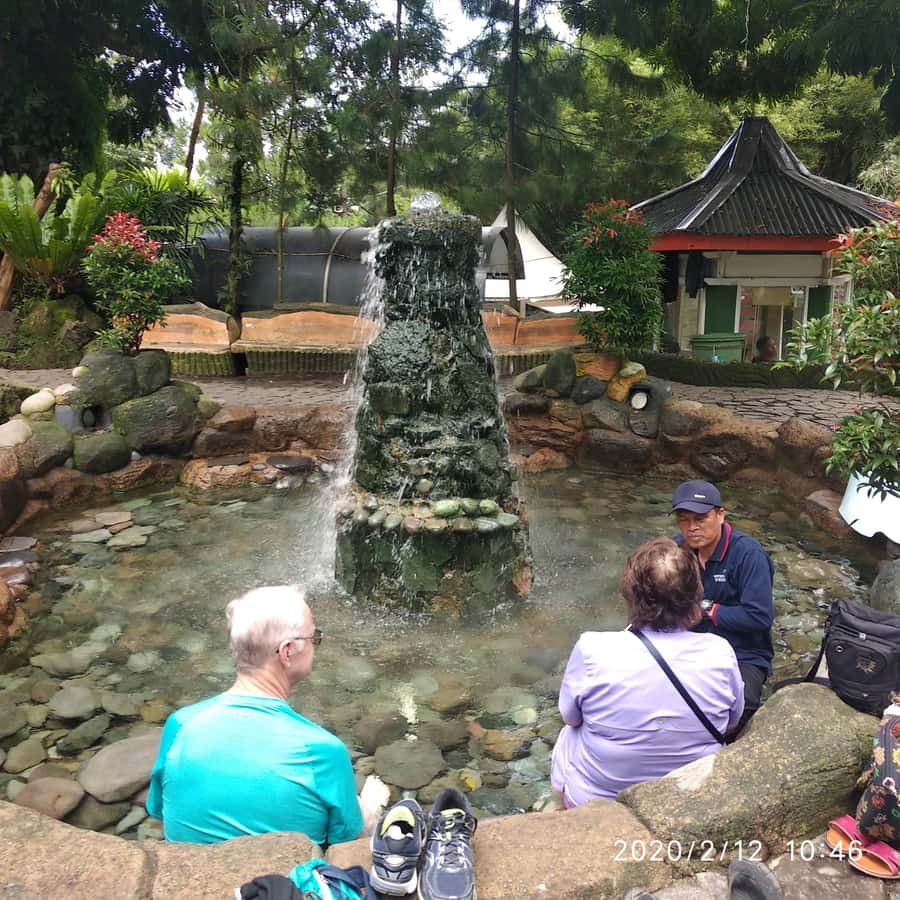 Jakarta :Volcano, HotSpring, Tea Factory, RiceField, &Coffee - Sari Ater’s sulfur water