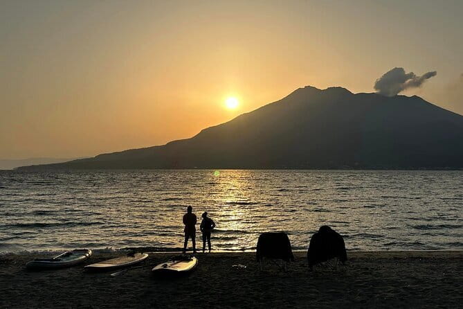 Kagoshima Volcano Sunrise SUP Activity Inc. Breakfast & Transport - Iso Beach and the First Paddle Strokes
