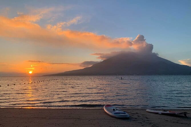 Kagoshima Volcano Sunrise SUP Activity Inc. Breakfast & Transport - Breakfast With Kurobota Black Pork