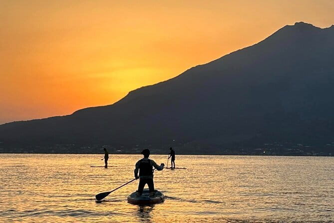Kagoshima Volcano Sunrise SUP Activity Inc. Breakfast & Transport - Meeting at 6:00 AM in Central Kagoshima