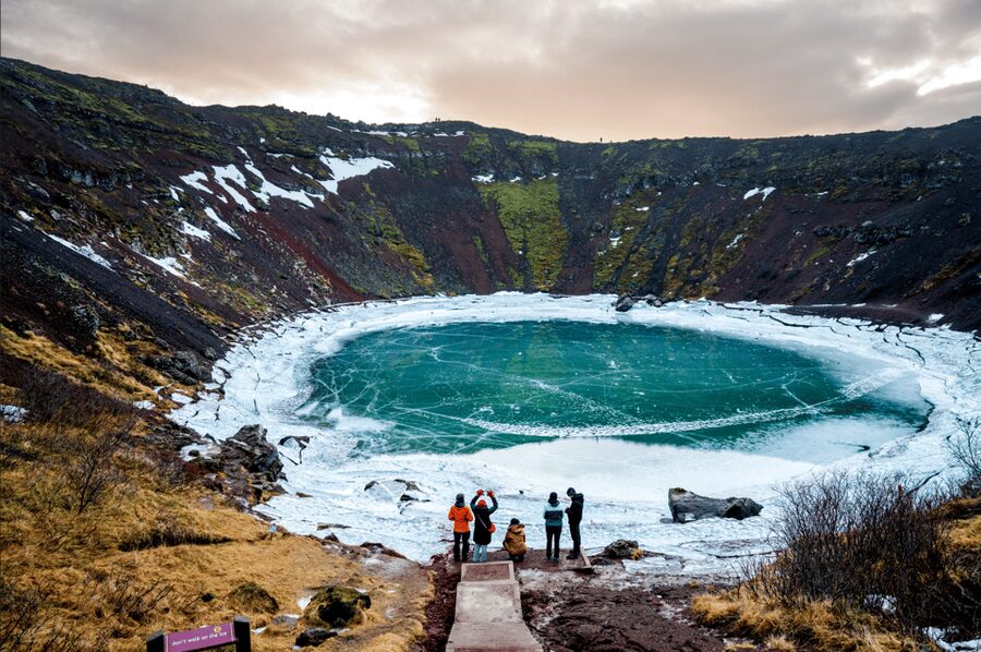 Kerið Volcanic Crater Admission Ticket - How the crater formed 6,500 years ago