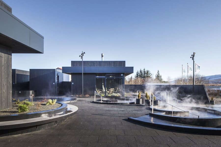 Krauma Geothermal Baths Entrance Ticket - Steam rooms and the crackling fire