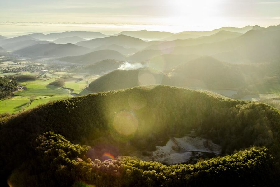 La Garrotxa Volcanoes Half-Day Hot Air Balloon Flight - Why La Garrotxa works so well from the air