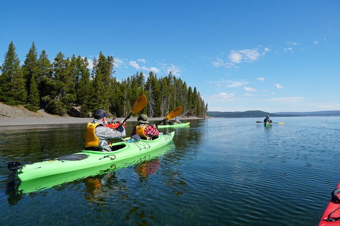 Lake Yellowstone Half Day Kayak Tours Past Geothermal Features - Equipment and storage on the boats