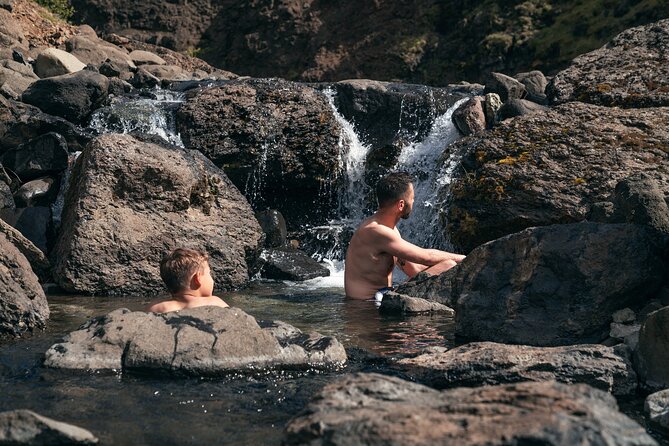 Lava Waterfalls, Sagas & Unique Canyon Baths - Small Group Tour - Husafell Canyon Baths in Hringsgil