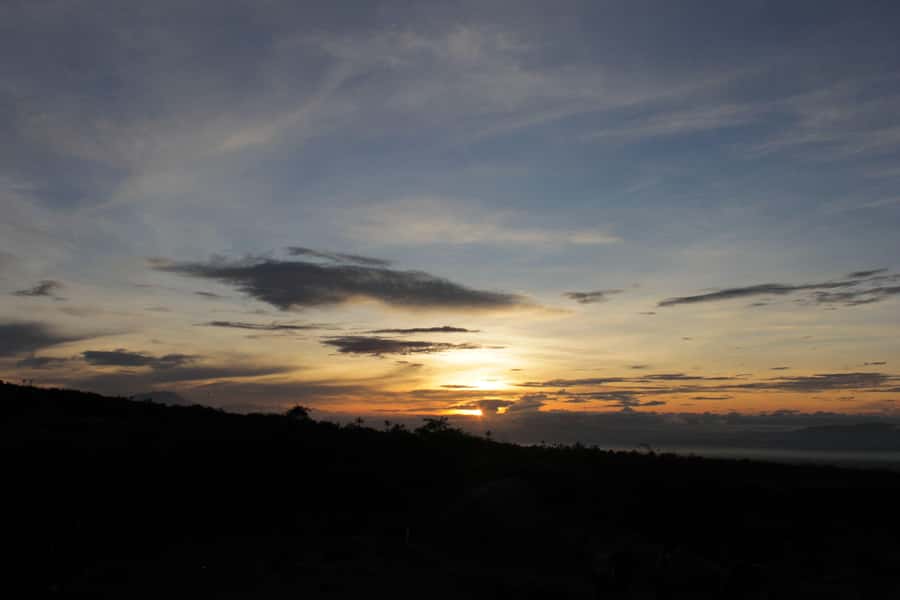 Merapi volcano sunrise with 4wd jeep and step on cold lava - Stepping onto cold lava near Merapi