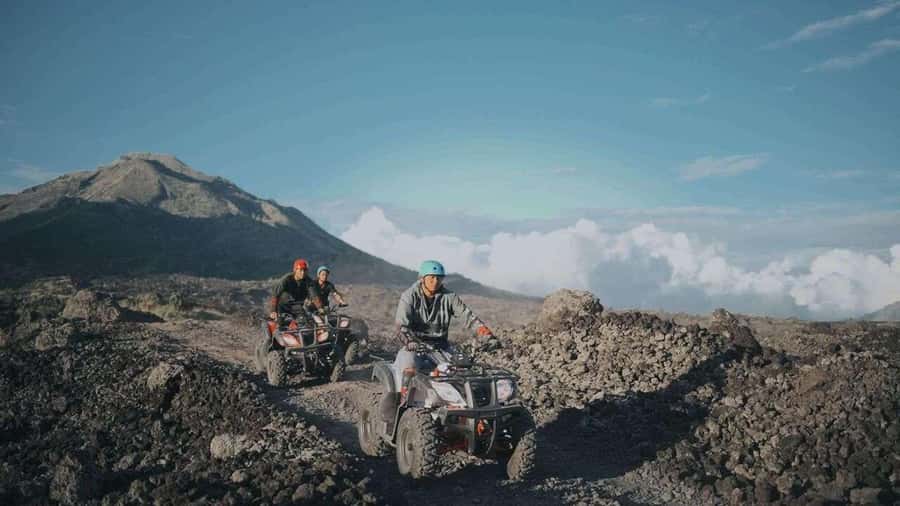 Mount Batur: ATV Quad Bike Black Lava & Sand Adventure - The Batur Natural Hot Spring add-on