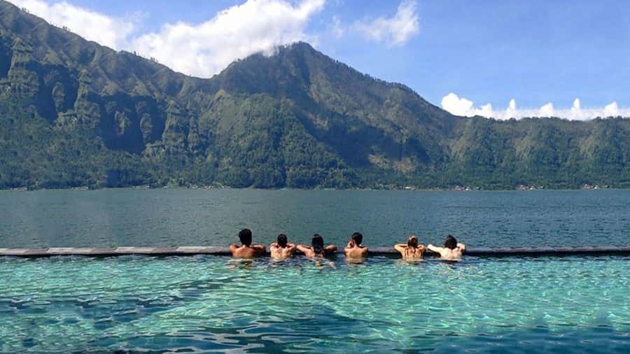 Mount Batur: Black Lava Cycling Tour w/ Natural Hot Spring - Hot spring recovery near Toya Bungkah Village