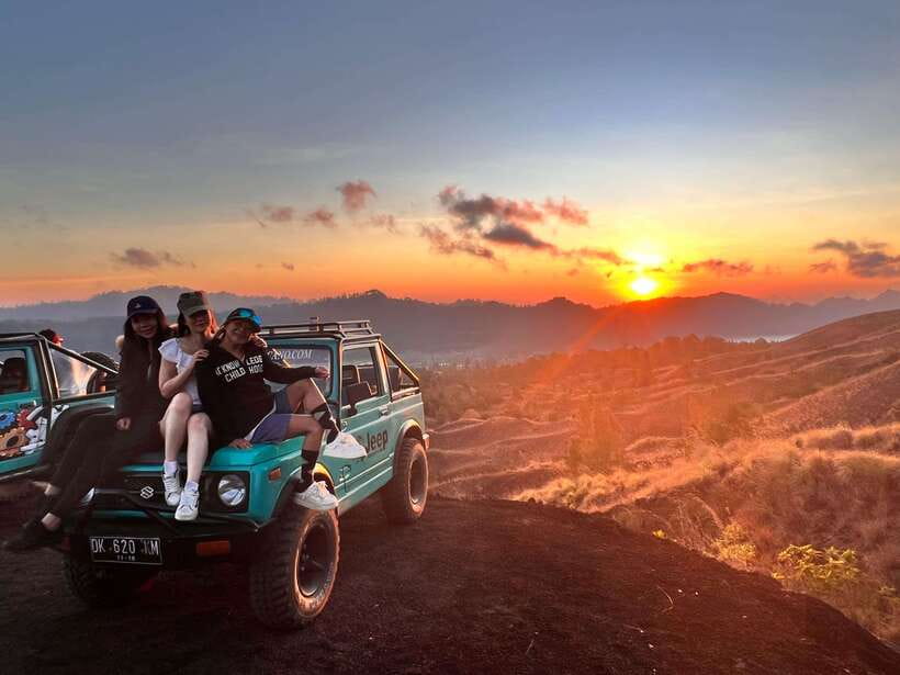 Mount Batur Jeep Sunrise & black lava with breakfast - The Ubud Jungle Swing and rice terrace views