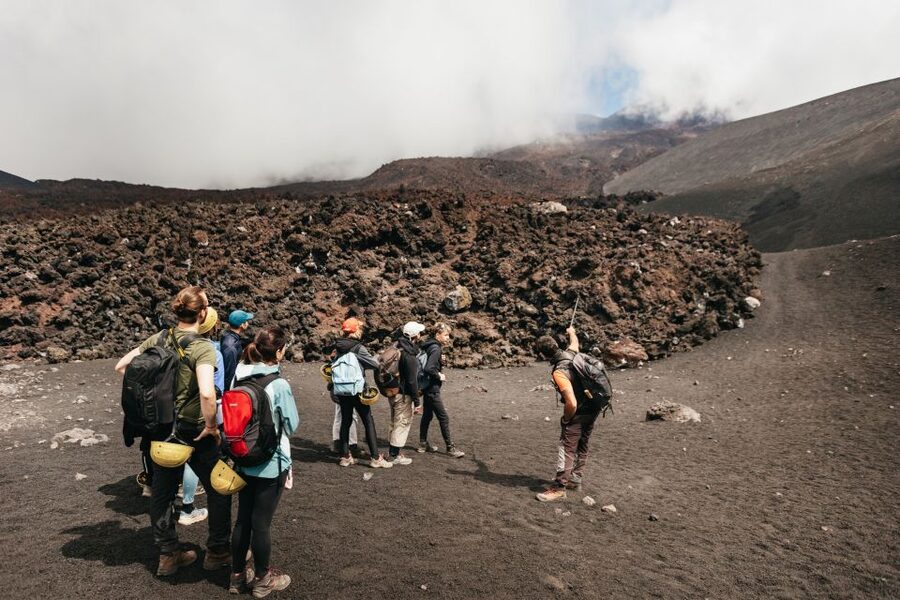 Mount Etna: Guided Trek 3,000 Meters to the Summit - Hiking through ash, rock, and lava