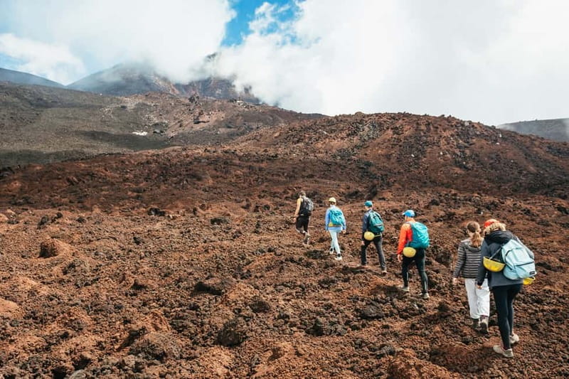 Mount Etna: Guided Trek 3,000 Meters to the Summit - Reaching the summit crater area