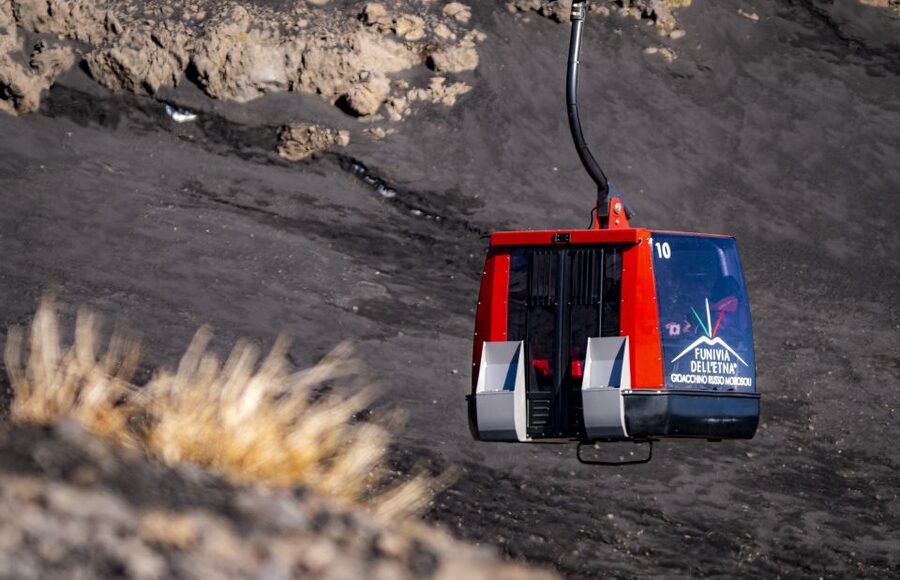 Mount Etna: Roundtrip Cable Car and 4x4 Bus Ticket - The cable car climb to 2,500 meters