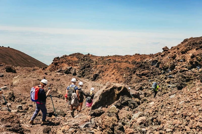 Mount Etna: scenic Summit Trek with a volcano Guide and Gear - From the upper station toward the summit