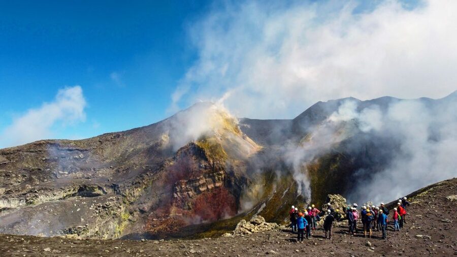 Mount Etna: Summit Crater Trek with Cable Car - Central Crater views and the high point