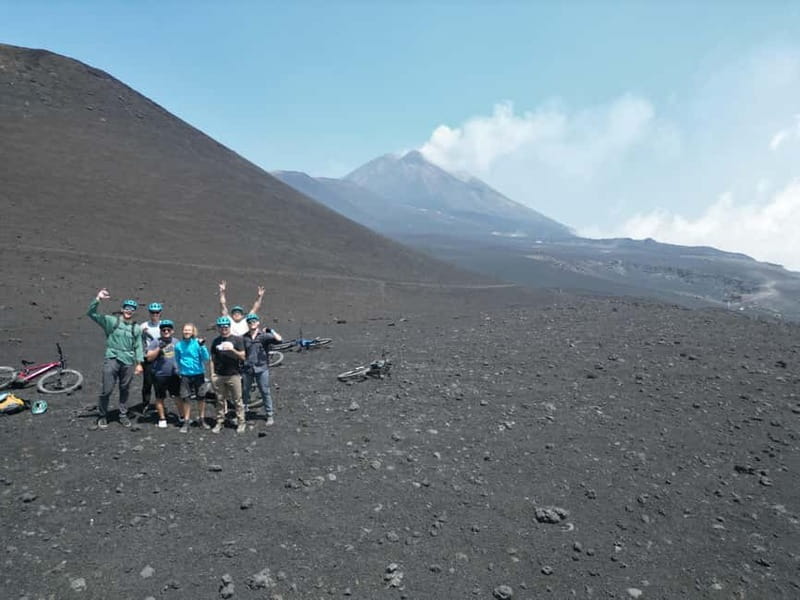Mount Etna Summit E-Bike - The Valle del Bove break after the climb