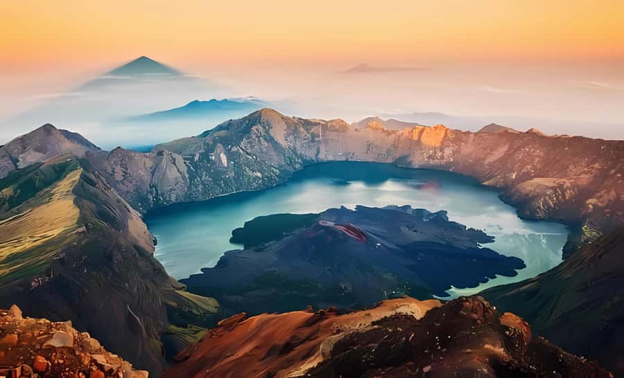 mount rinjani 3D/2N summit,lake.hot spring and crater rim - The guide and porter service