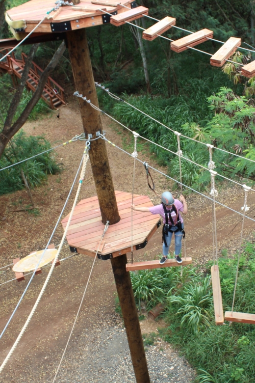 Oahu: Coral Crater Challenging Adventure Course - Harnessing up and trusting the equipment