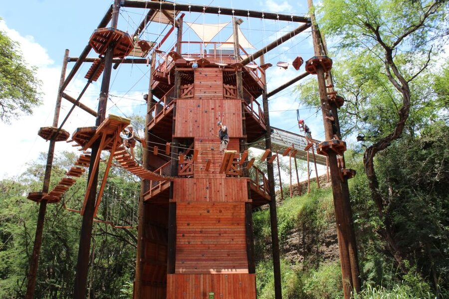 Oahu: Coral Crater Challenging Adventure Course - Getting ready for the Adventure Tower