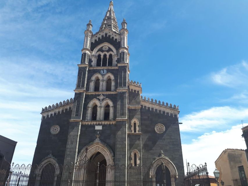 Old Sicily and Etna wine tasting tour from Taormina - Randazzo and its cathedral of black lava stone