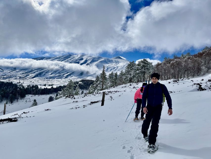 Piano Provenzana: Guided Mt. Etna Snowshoeing Trek - Through snowy woods and across old lava flows