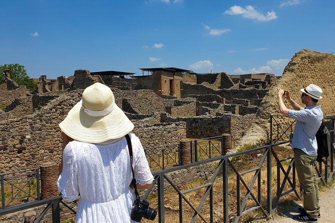 Private Skip-the-Line Pompeii & Mt. Vesuvius Tour from Positano - Streets, shops, and the Stabian Baths