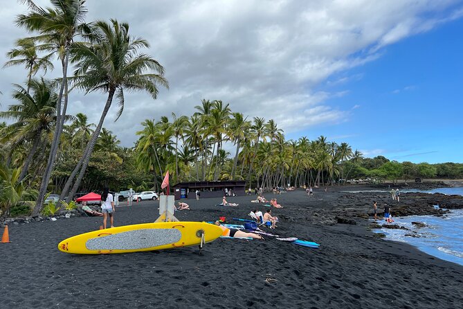 Punalu’u Black Sand Beach Tour - Volcanoes National Park & Hilo - Punaluʻu Black Sand Beach and its unusual shore