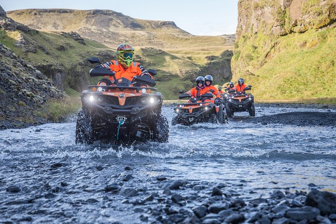 Quad Bike Tour on Black Lava Sands from Mýrdalur - Crossing rivers toward the black lava sands