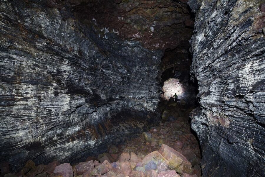 Raufarhólshellir: Lava Falls Adventure Tour - Reaching the three lava falls