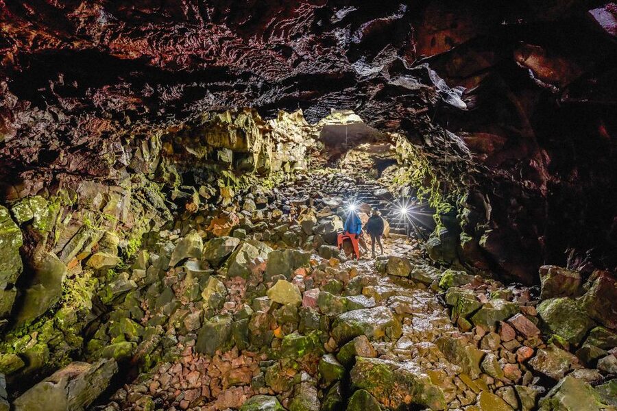 Raufarhólshellir Lava Tunnel: Underground Expedition - Taking photos and walking back at your own pace