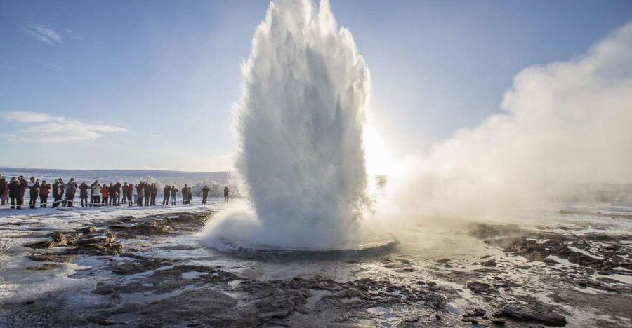 Reykjavík: Golden Circle, Bruarfoss, and Kerid Crater Tour - Brúarfoss: a short walk to striking blue water