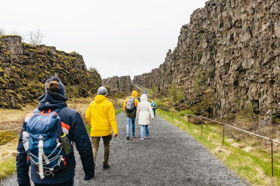Reykjavik: Golden Circle, Crater & Blue Lagoon Minibus Tour - Geysir and Strokkur: wait for the burst