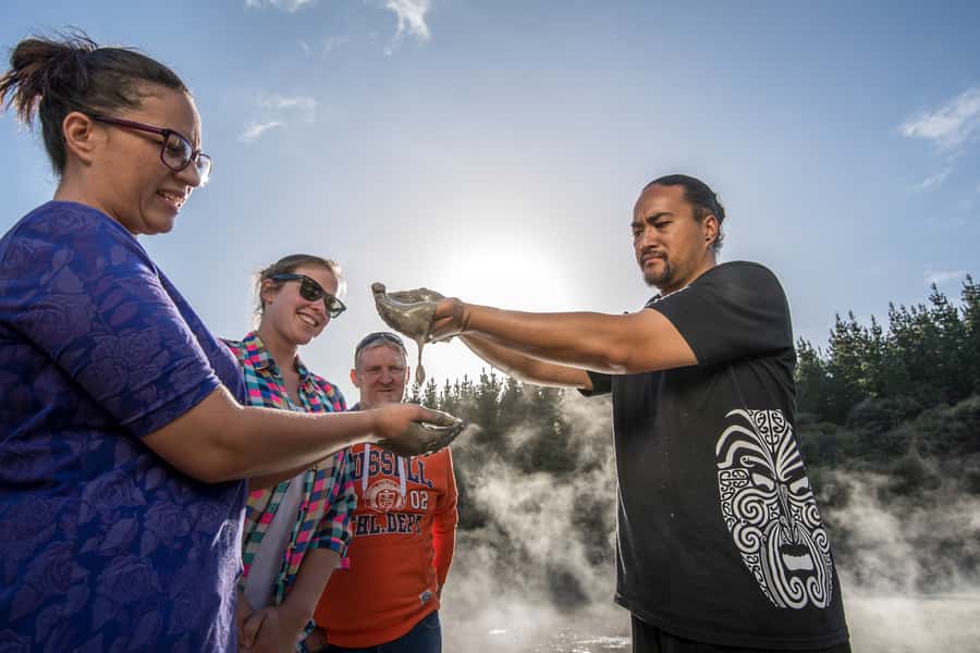 Rotorua: Hell's Gate Outdoor Mud Spa & Guided Walk - Māori carving and the cultural side of the visit