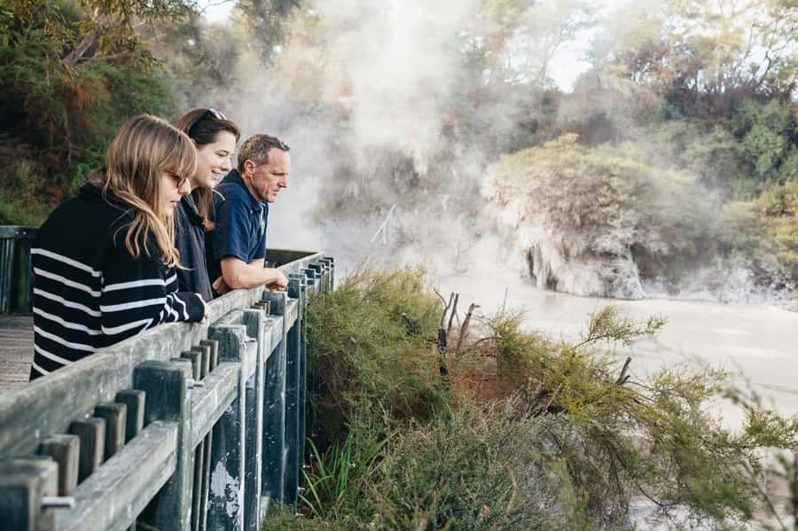 Rotorua: 'Thermal Path Tour' Geothermal half day Tour - Starting with Rotorua’s largest hot-water lake