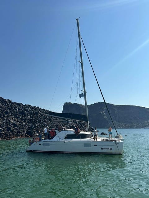Santorini:Cruises with Catamaran around the Volcanic Island. - Crew, Comfort, and What to Pack