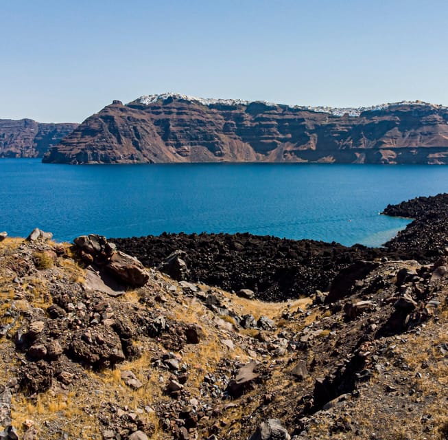 Santorini Port: 3 Hour Cruise to Volcano and Hot Springs - Nea Kameni: walking on an active volcano