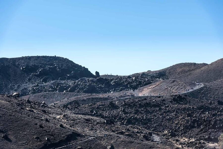 Santorini Port: Cruise to Volcano, Hot Springs & Thirassia - Nea Kameni and the walk to the crater