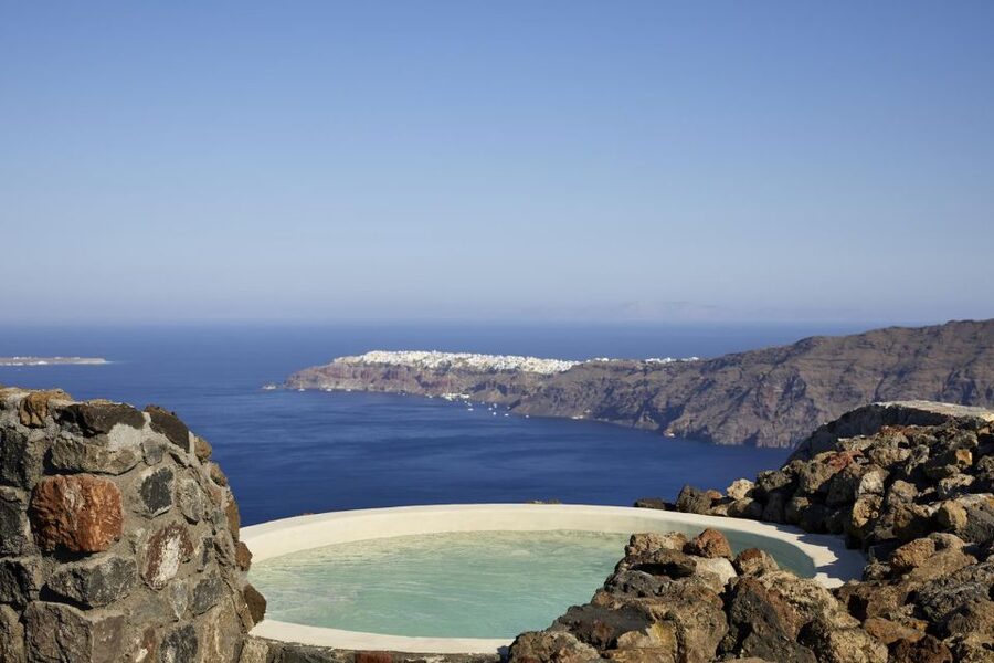 Santorini: Volcanic Hot-Tub Experience with Caldera Views - Pool time after the hot tub
