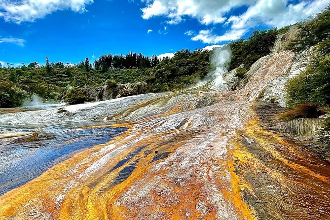 Self-Guided Geothermal Tour in Orakei Korako - Silica terraces, mud pools, and hot springs