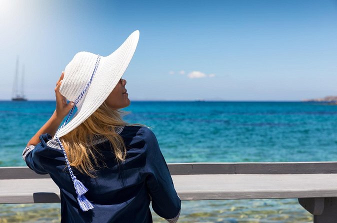 Shared Catamaran Romantic Sunset Cruise from Santorini via Volcano - Red Beach, Santorini’s most unusual shore