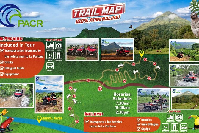 Side by Side Tour (Arenal Volcano) 2 - 5 people - Pasture, local roads, and private farmland