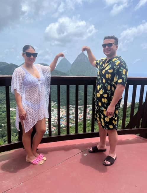 St Lucia Sulphur Springs Drive- in Volcano Tour & Waterfall - Marigot Bay gives you a quick photo stop