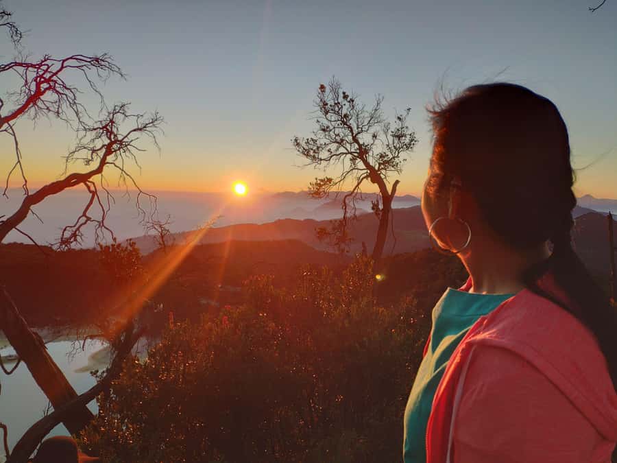 Sunrise Sunan Ibu,Kawah Putih,Volcano,Tea factory,Hot spring - Kawah Putih and Its Pale Volcanic Waters