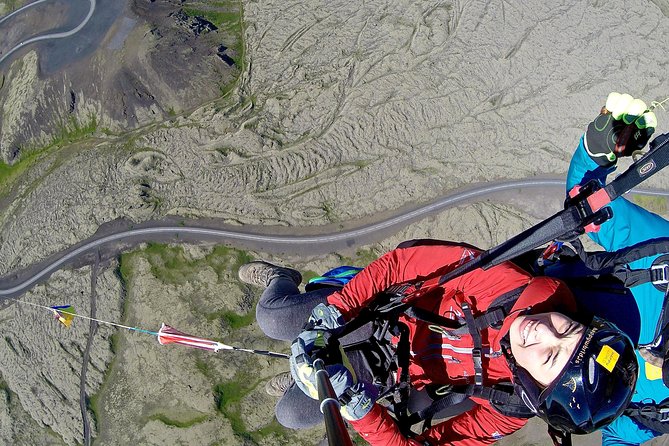 Tandem Paragliding over the Rugged Lava Fields at Blue Mountains - The ride up through Reykjanesfólkvangur