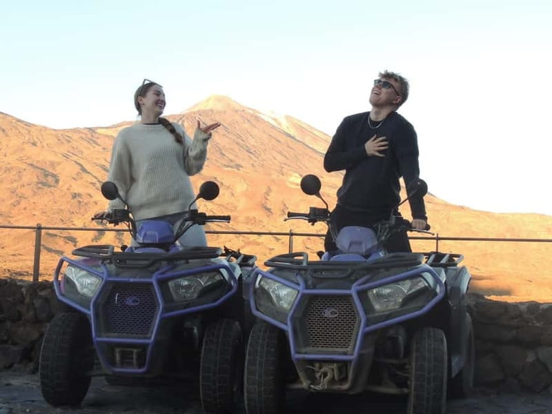 Tenerife: Quad Bike Tour to Mount Teide at Sunset - A 20-minute sunset break with a drink