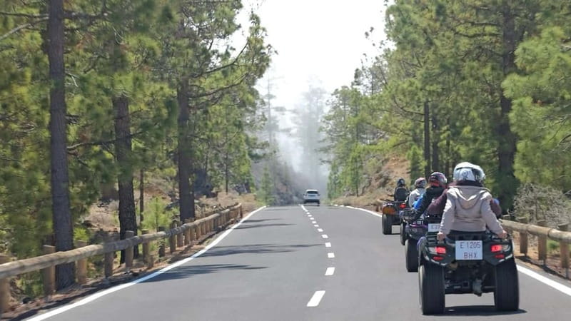 Tenerife: Quad Trip to the mount Teide with snack - Riding toward La Zapatilla de la Reina