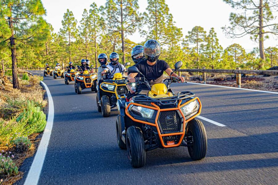Tenerife: Teide Mountain On-Road Guided Quad Tour with drink - Pickup, timing, and what to bring