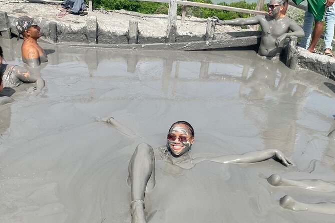 Tour to the Mud Volcano in Cartagena with Lunch - Floating in the warm mud at El Totumo