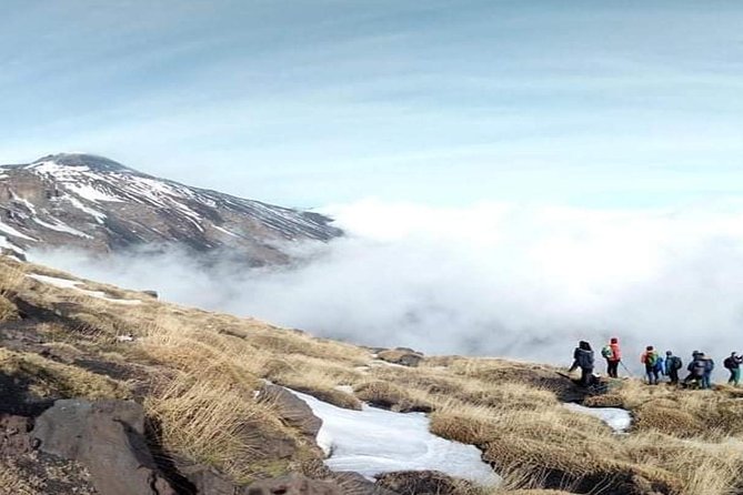 Trekking in the morning on Mount Etna - The climb to Etna’s extinct craters