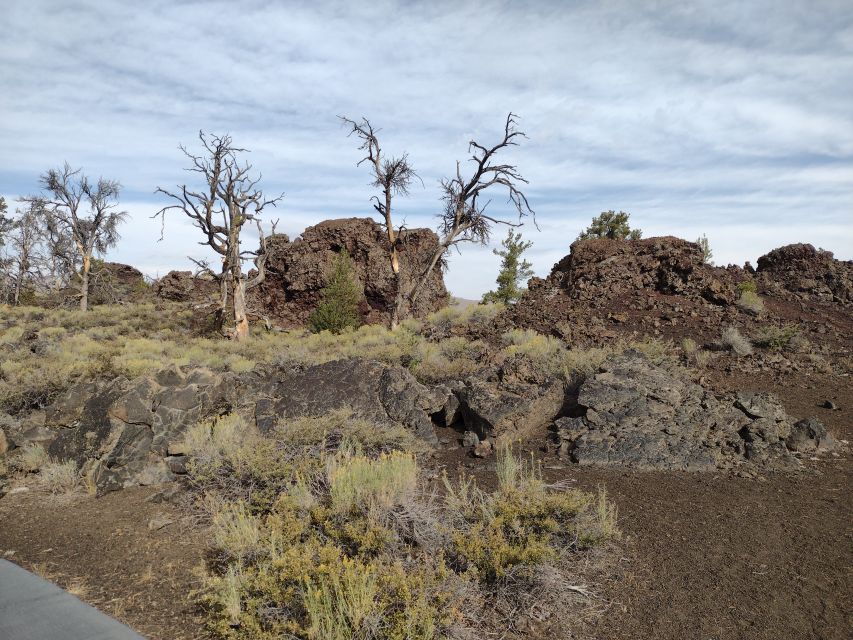 Twin Falls: Craters of the Moon Full-Day Tour with Lunch - The road from Twin Falls to the monument