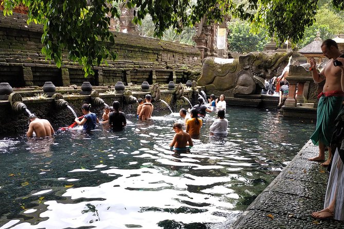 Ubud, Kintamani Volcanos Bali tour - Tirta Empul, a temple built around holy water